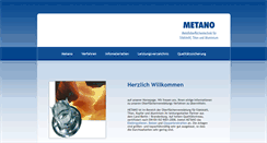 Desktop Screenshot of metano.de