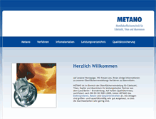 Tablet Screenshot of metano.de